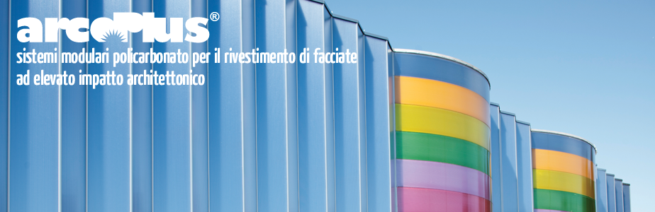 Sistemi modulari in policarbonato per rivestimento facciate Sistemi modulari in policarbonato per rivestimento facciate