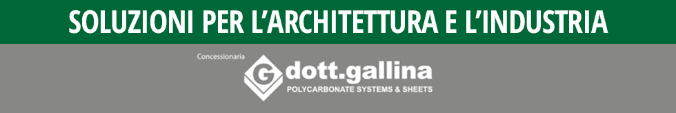 Soluzioni in policarbonato per architettura Dott. Gallina